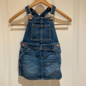 Baby gap denim overall dress
